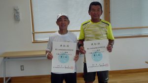 第７４回福島県総合体育大会テニス競技７０歳以上男子シングルス入賞者