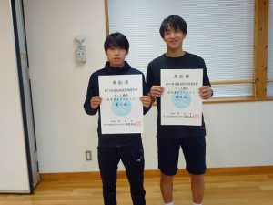第７４回福島県総合体育大会テニス競技成年男子入賞者