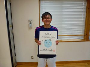 第７４回福島県総合体育大会テニス競技成年男子入賞者