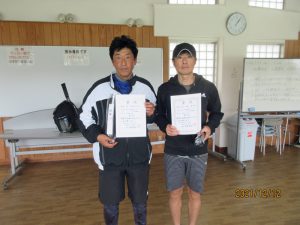 第４８回福島県ダブルステニス選手権大会５０歳男子の部入賞者