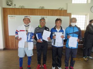 第４８回福島県ダブルステニス選手権大会６０歳男子の部入賞者