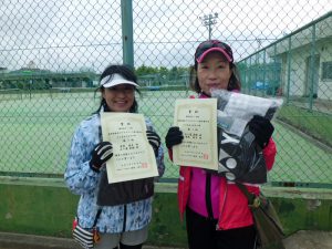第６４回オノヤ杯兼福島県春季ダブルステニス選手権４５歳女子の部入賞者