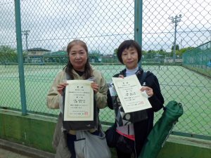 第６４回オノヤ杯兼福島県春季ダブルステニス選手権５５歳女子の部入賞者