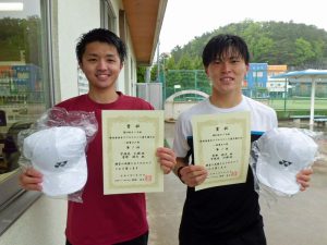 第６４回オノヤ杯兼福島県春季ダブルステニス選手権一般男子ダブルス入賞者