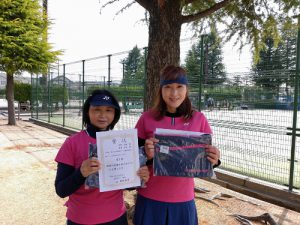 第４９回福島県テニス選手権大会４０歳以上女子ダブルス優勝