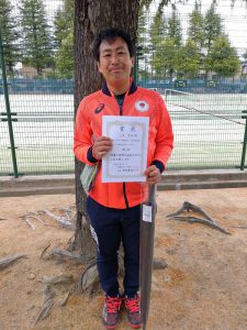 第４９回福島県テニス選手権大会３５歳以上男子シングルス優勝