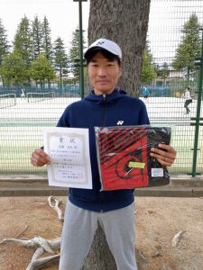 第４９回福島県テニス選手権大会４５歳以上男子シングルス２位