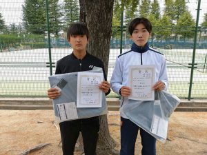 第４９回福島県テニス選手権大会一般男子ダブルス３位