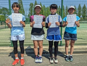 第３９回福島県春季ジュニアシングルステニス選手権大会Ｕ１２女子の部入賞者