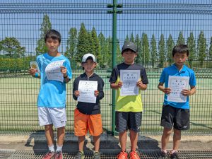 第３９回福島県春季ジュニアシングルステニス選手権大会Ｕ１２男子の部入賞者