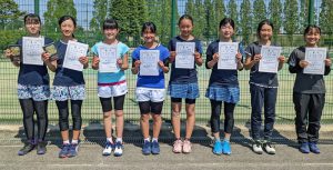 第３９回福島県春季ジュニアダブルステニス選手権大会Ｕ１４女子の部入賞者