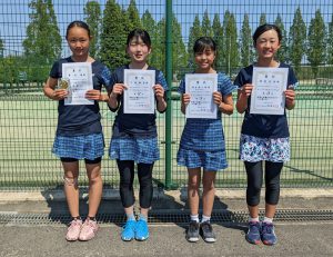 第３９回福島県春季ジュニアシングルステニス選手権大会Ｕ１４女子の部入賞者
