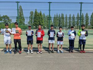 第３９回福島県春季ジュニアダブルステニス選手権大会Ｕ１４男子の部入賞者