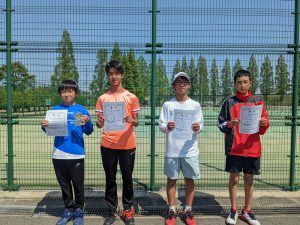 第３９回福島県春季ジュニアシングルステニス選手権大会Ｕ１４男子の部入賞者