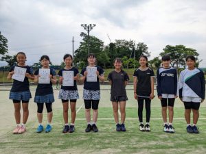 ２０２２中牟田杯全国選抜ジュニアテニス選手権福島県予選女子ダブルス入賞者