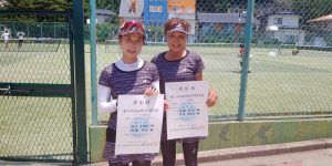 第７５回福島県総合体育大会テニス競技５５歳以上女子ダブルス優勝