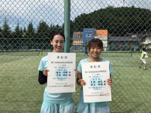 第７５回福島県総合体育大会テニス競技一般女子ダブルス優勝
