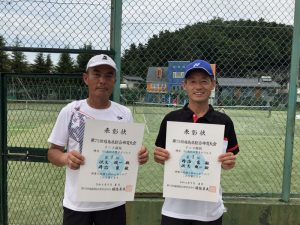 第７５回福島県総合体育大会テニス競技５５歳以上男子ダブルス優勝