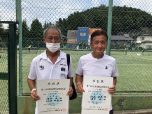 第７５回福島県総合体育大会テニス競技６０歳以上男子ダブルス優勝