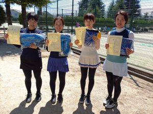 第４０回秋田杯テニスの日記念ダブルステニス選手権大会一般女子優勝