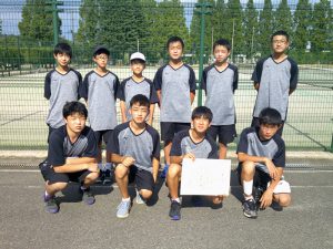 第３６回福島県中学生テニス選手権大会男子団体３位