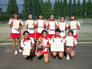 第３６回福島県中学生テニス選手権大会女子団体優勝