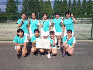 第３６回福島県中学生テニス選手権大会女子団体３位