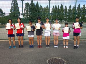 第３６回福島県中学生テニス選手権大会女子ダブルス入賞者