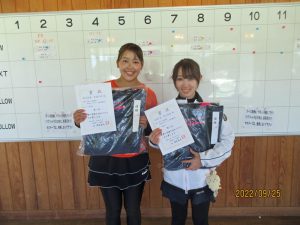 第４５回福島県秋季ダブルステニス選手権一般女子入賞者