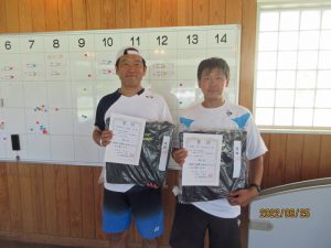 第４５回福島県秋季ダブルステニス選手権４５歳以上男子優勝