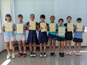 第３６回福島県秋季小学生テニス選手権大会女子ダブルス入賞者