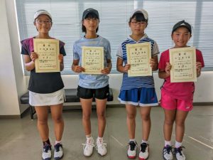 第３６回福島県秋季小学生テニス選手権大会女子シングルス入賞者