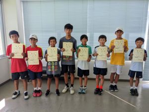 第３６回福島県秋季小学生テニス選手権大会男子ダブルス入賞者