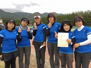 第６４回福島県クラブ対抗テニス大会女子の部２位