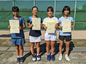 第１２回福島空港秋季選抜ジュニアシングルステニス選手権大会女子シングルス入賞者