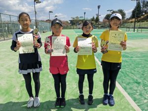 第３７回福島県春季小学生テニス選手権大会女子入賞者