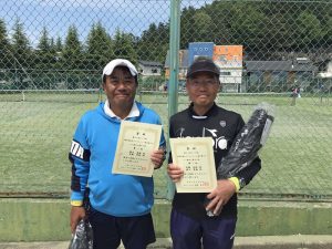 第６５回オノヤ杯兼福島県春季ダブルステニス選手権大会６５歳以上男子の部優勝