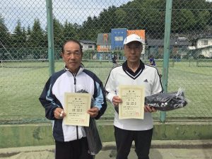 第６５回オノヤ杯兼福島県春季ダブルステニス選手権大会７０歳以上男子の部優勝