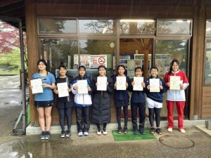 第４０回福島県春季ジュニアダブルステニス選手権大会Ｕ１６の部女子入賞者
