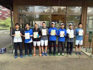 第４０回福島県春季ジュニアダブルステニス選手権大会Ｕ１６の部男子入賞者