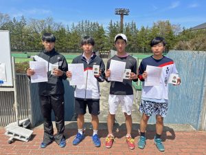 第４０回福島県春季ジュニアシングルステニス選手権大会男子Ｕ１６の部入賞者