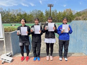 第４０回福島県春季ジュニアシングルステニス選手権大会女子Ｕ１８の部入賞者