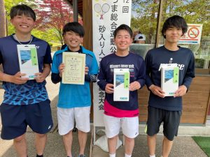 第１２回あづま総合運動公園チーム対抗テニス大会男子の部優勝