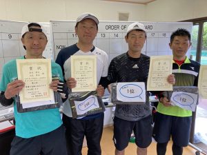 第５０回福島県テニス選手権大会４５歳以上男子ダブルス入賞者
