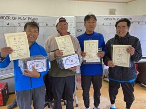 第５０回福島県テニス選手権大会５５歳以上男子ダブルス入賞者