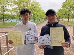 第５０回福島県テニス選手権大会一般男子入賞者