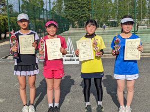 第４０回福島県春季ジュニアシングルス・ダブルステニス選手権大会Ｕ１２女子シングルス入賞者