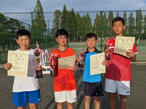 第４０回福島県春季ジュニアシングルス・ダブルステニス選手権大会Ｕ１２男子シングルス入賞者