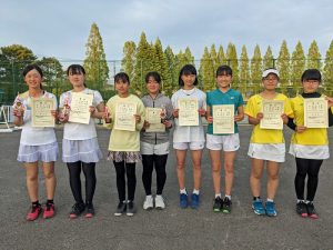 第４０回福島県春季ジュニアシングルス・ダブルステニス選手権大会Ｕ１４女子ダブルス入賞者