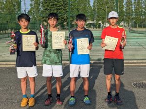 第４０回福島県春季ジュニアシングルス・ダブルステニス選手権大会Ｕ１４男子シングルス入賞者